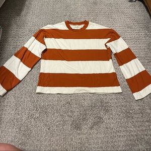 Madewell Women’s striped long sleeve shirt